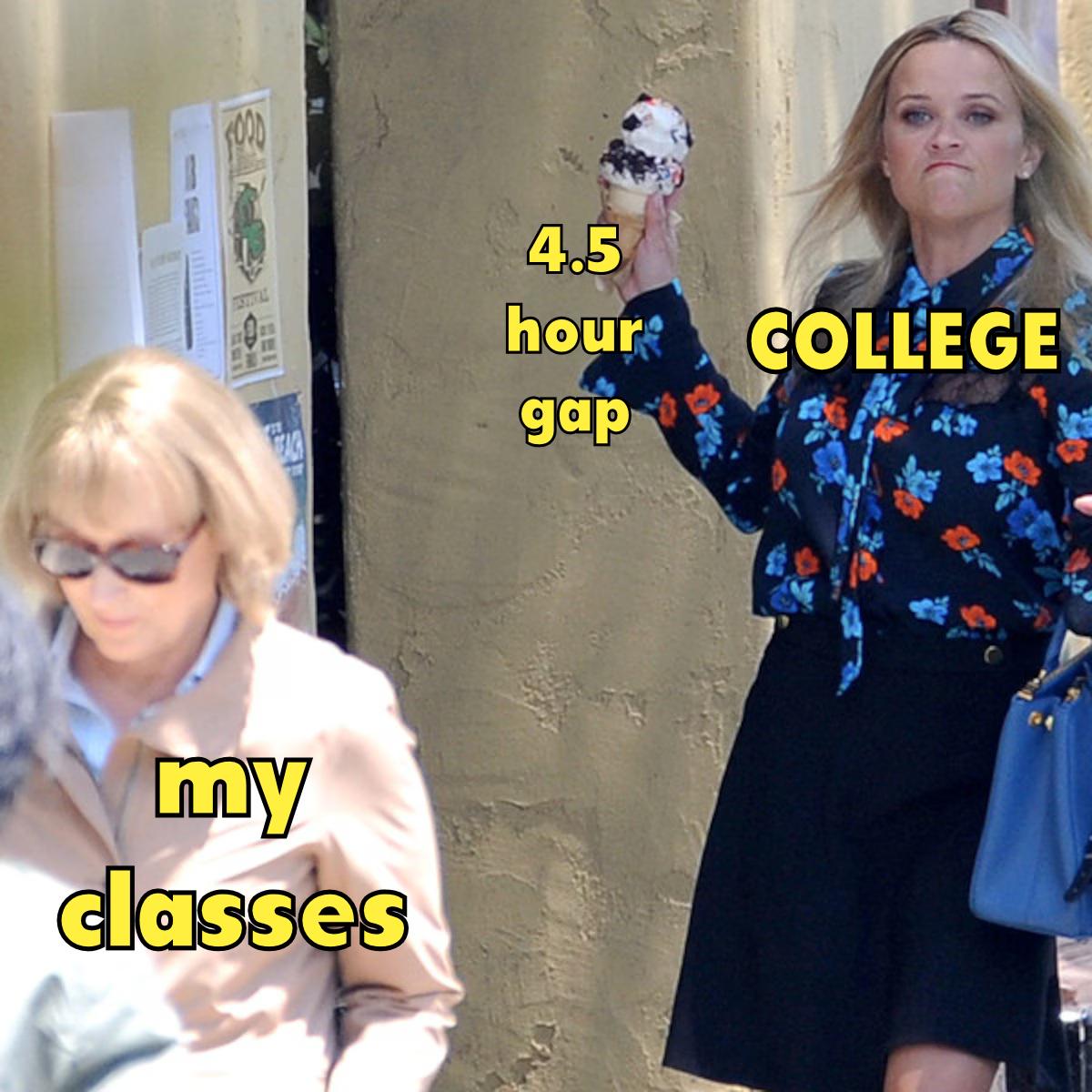 College sure knows how to make one's day interesting