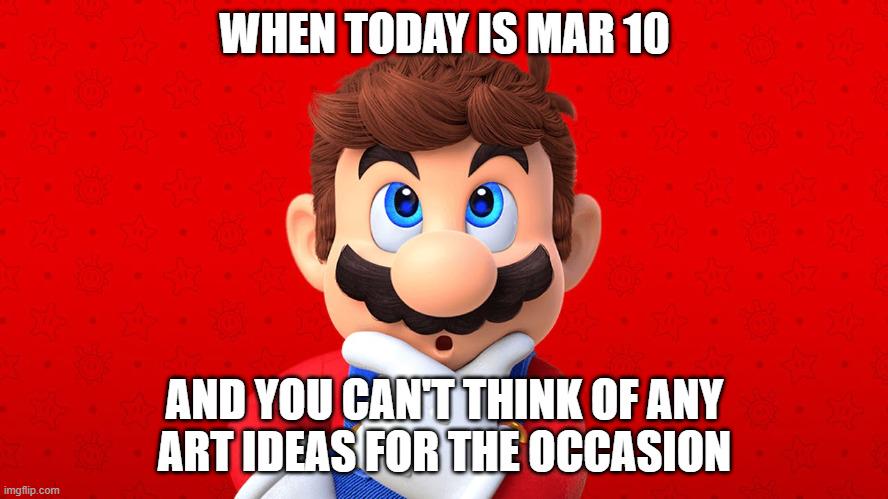 Here's something to commemorate Mar 10, aka Mario Day: