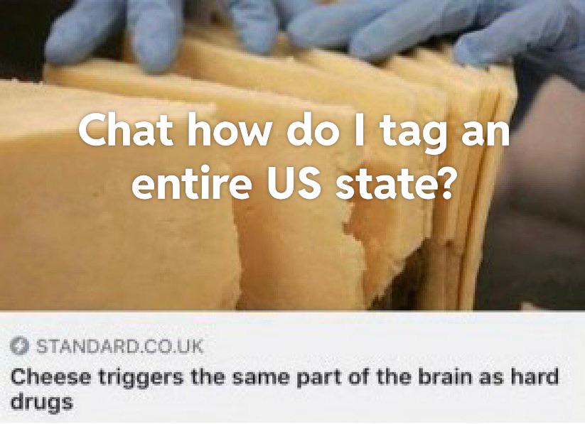 Chat how do I tag an entire state?