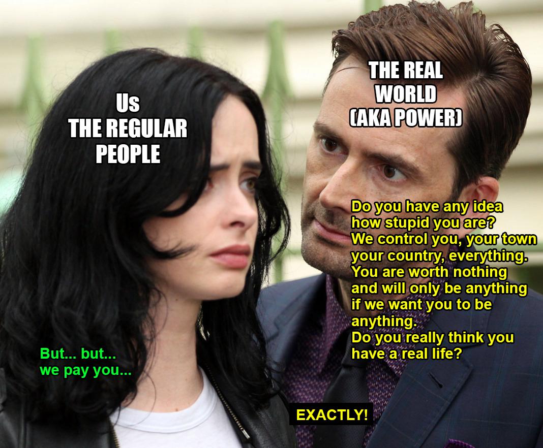 Depressing schizo conspiracy meme (maybe)