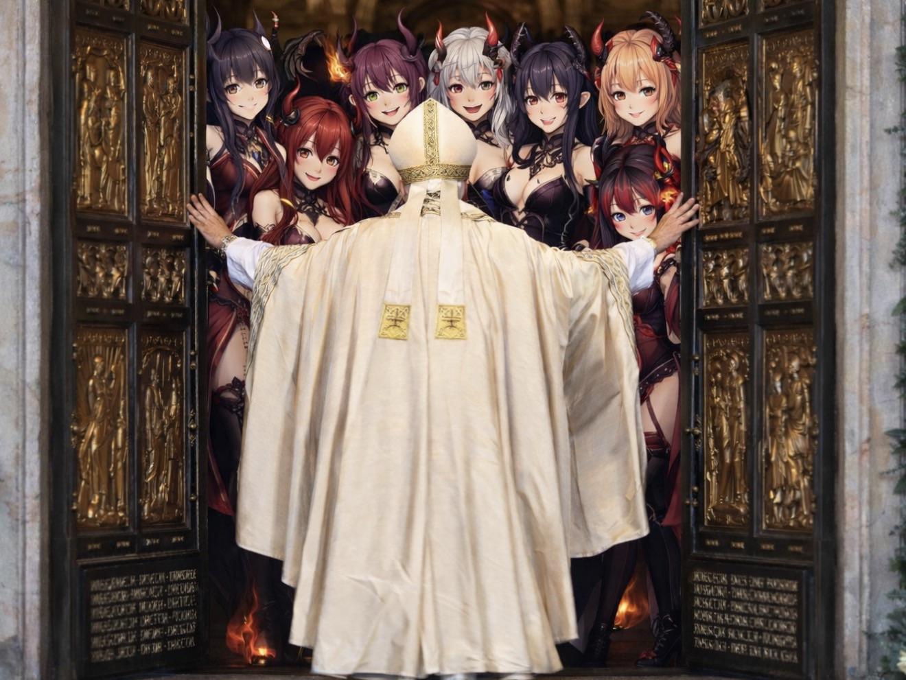 No this what the pope saw