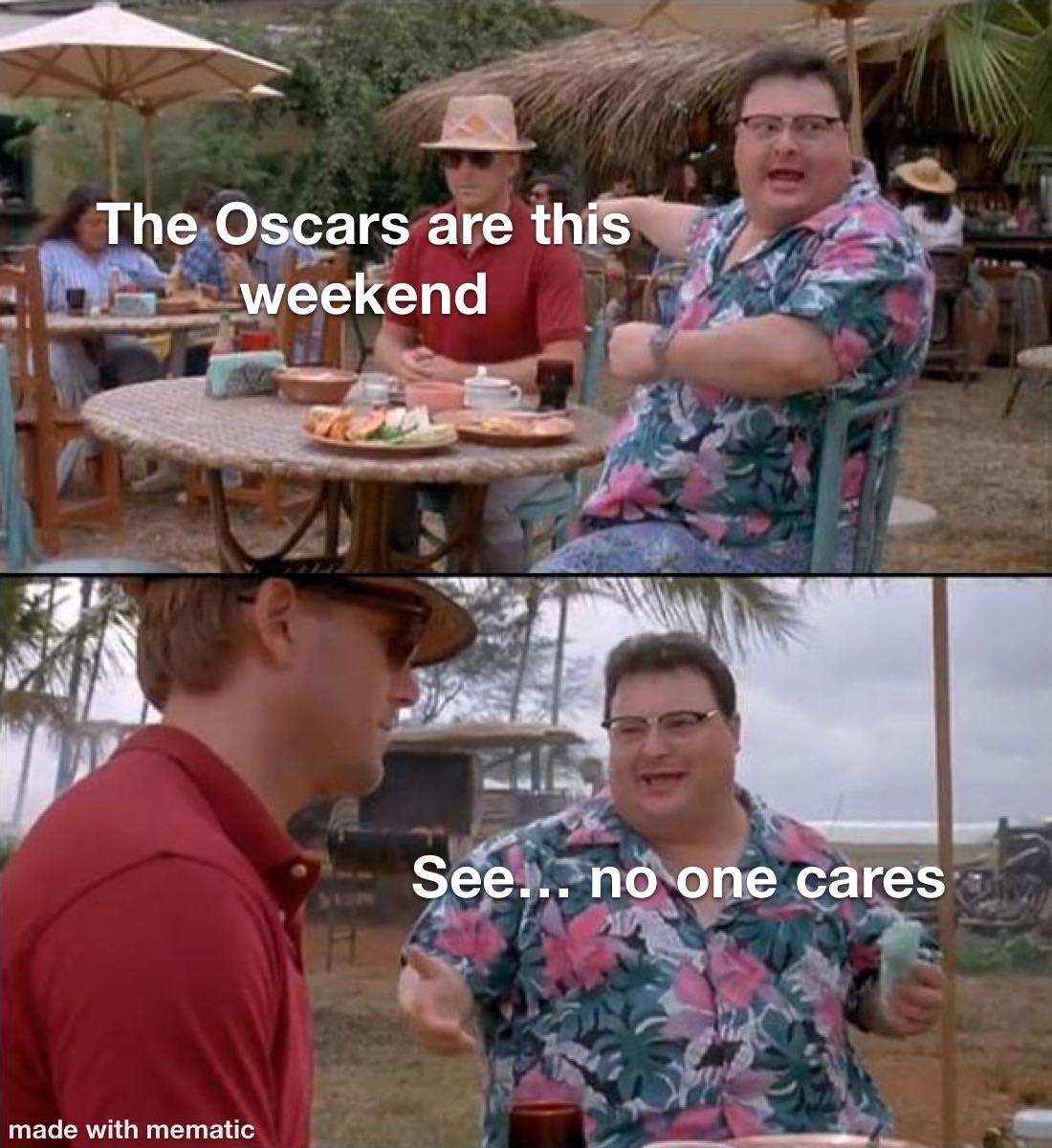 I’ve never had interest in any award shows.
