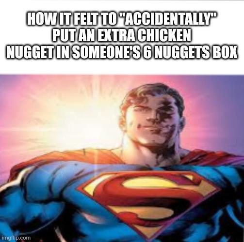 The only thing besides getting paid that felt good at McD