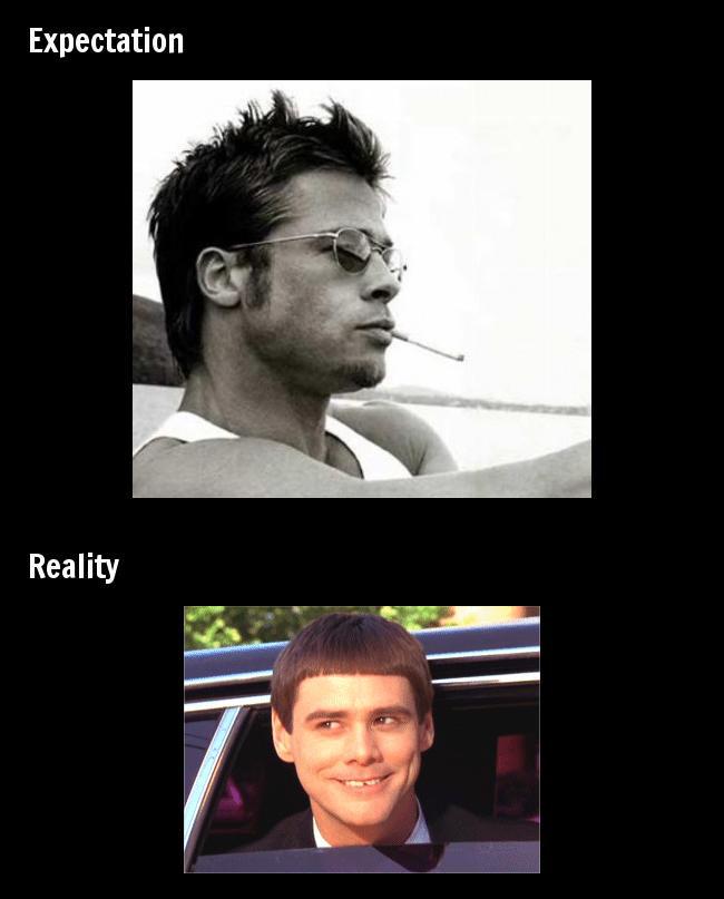 Expectations vs Reality..